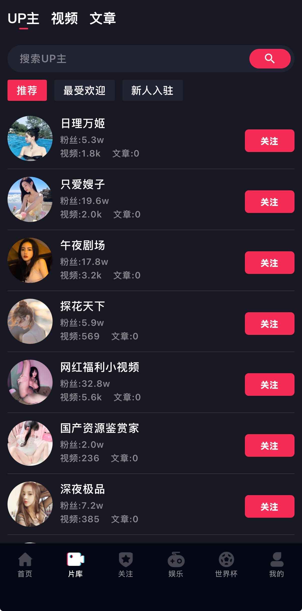 片库UP主